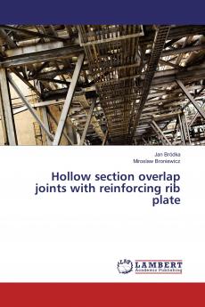Hollow section overlap joints with reinforcing rib plate