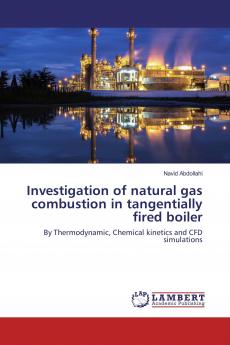 Investigation of natural gas combustion in tangentially fired boiler