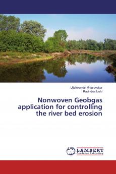 Nonwoven Geobgas application for controlling the river bed erosion