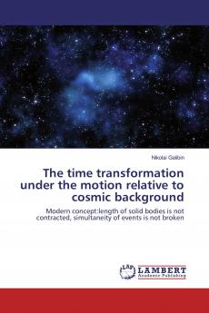 The time transformation under the motion relative to cosmic background