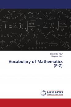 Vocabulary of Mathematics (P-Z)