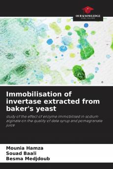 Immobilisation of invertase extracted from baker's yeast