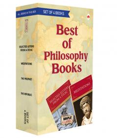 Best of Philosophy Books - Selected Letters from a Stoic Meditations Prophet The Republic (Set of 4 Books)