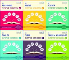 Olympiad Books For Class 4 - Reasoning Maths Science English Cyber & GK