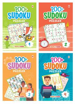 Sudoku (Set of 4 Books) with more than 800+ Puzzles