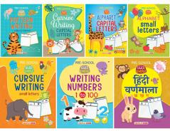 Writing Practice Books for Kids | 2 to 5 Years Old Children | Learn and Practice ABC Capital and Small Alphabet Cursive Writ