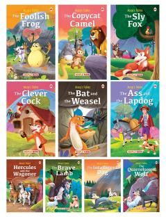Story Book for Kids (Set of 10 Books) - Aesop's Fables - Moral Stories - Bedtime Stories - 3 Years to 10 Years old - English Short Stories for Kids - Read Aloud to Infants Toddlers