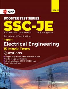 GKP SSC 2024 : Booster Test Series - JE Paper I -  Electrical Engineering - 15 Mock Tests (includes 2019-2023 papers)