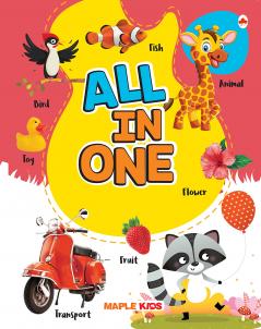 All in One - Picture Book for Kids and Early Learners – Vocabulary with 500 words on various topics