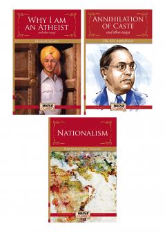 Best of Indian Independence (Set of 3 Books) - Why I am an Atheist Annihilation of Caste and Nationalism - Bhagat Singh BR Ambedkar Rabindranath Tagore