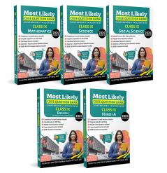 Most Likely CBSE Question Bank Class 9 Bundles (Set of 5) : Maths Science Social Science English & Hindi-A for Exam 2024