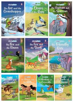 Story Books for Kids - Classic Stories (Illustrated) (Set of 10 Books) - Moral Stories - English Short Stories with Colourful Pictures - Bedtime Children Story Book - 3 Years to 10 Years Old Children - Read Aloud to Infants Toddlers