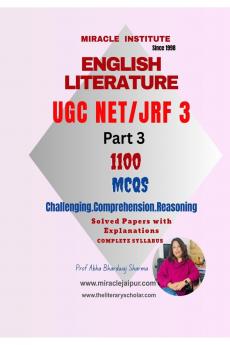 English Literature UGC NET JRF 3: 1100 MCQs Challenging.Comprehension.Reasoning