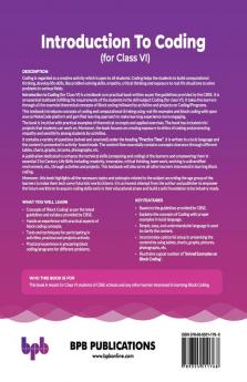 Vi Book Buy Introduction To Coding for Class VI Book Online at Best Price ...
