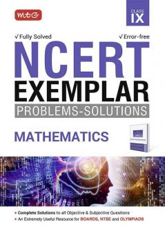 Bookscape | Buy MTG NCERT Exemplar Problem Solutions Mathematics Class ...