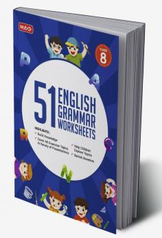 Buy MTG 51 English Grammar Worksheets Class 8 – Grammar Work books to ...