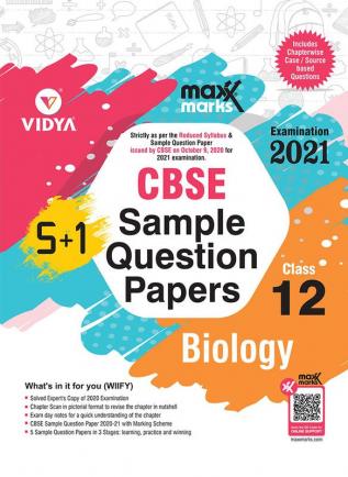 MaxxMarks CBSE Question Sample Paper Biology Class 12 (For 2021 Exams)