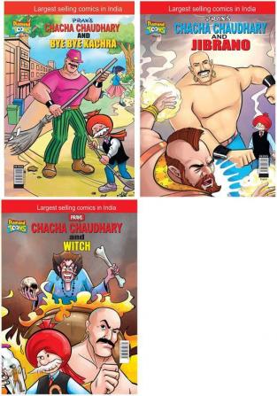 Chacha Choudhary & Bye Bye Kachra+Chacha Chaudhary & Jibrano+Chacha Chaudhary and Witch