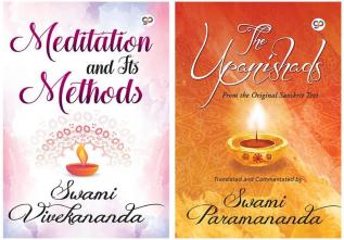 Religious Books Combo(Meditation and Its Methods+The Upanishads)