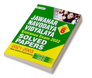 Jawahar Navodaya Vidyalaya Solved Papers (2003- 2021) For Class 6  (ENGLISH)