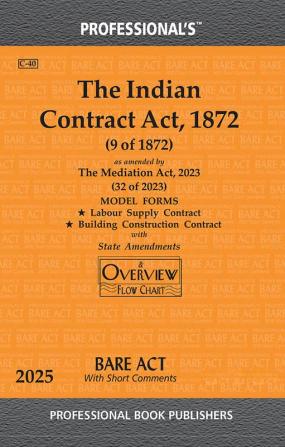 Indian Contract Act 1872 as amended by Mediation Act 2023 with State Amendments