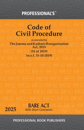 Code of Civil Procedure as amended by Jammu and Kashmir Reorganisation