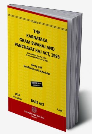 The Karnataka Gram Swaraj and Panchayat Rai Act1993(English)(Along with Notifications & Schedules) - First Edition 2023