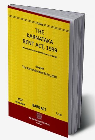 The Karnataka Rent Act 1999.(As Amended By Act No.28 of 2011W.E.F.22-06-2011