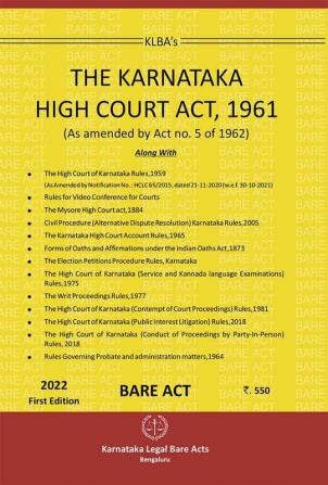 The Karnataka High Court Act 1961 - As amended by Act No-5 of 1962