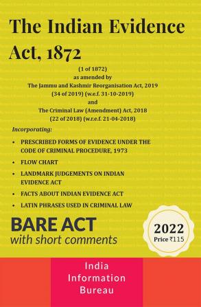 The Indian Evidence Act 1872 (Bare Act)