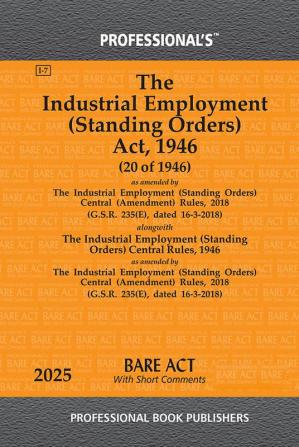 Industrial Employment (Standing Orders) Act 1946 as amended by Industrial Employment (Standing Orders) Central (Amendment) Rules 2018