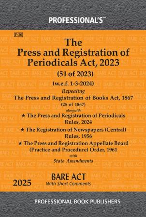 The Press and Registration of Periodicals Act 2023 (51 OF 2023)