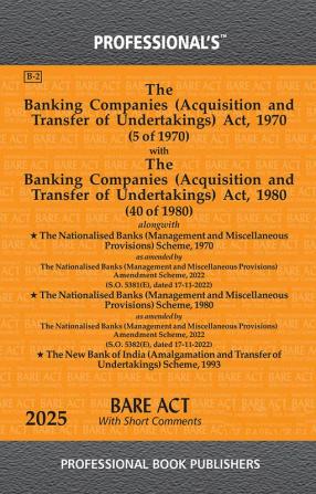 Banking Companies (Acquisition and Transfer of Undertakings) Act 1970 with Banking Companies (Acquisition and Transfer of Undertakings) Act 1980