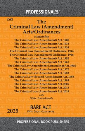 Criminal Law (Amendment) Acts/Ordinances with State Amendments