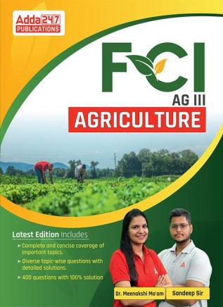 Agriculture Book for FCI AG III & other Government Exams (English Printed Edition) By Adda247