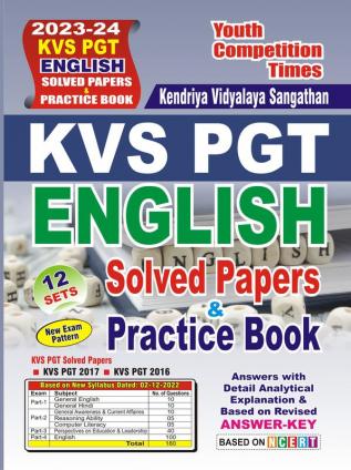 2023-24 KVS/PGT English Solved Papers & Practice Book