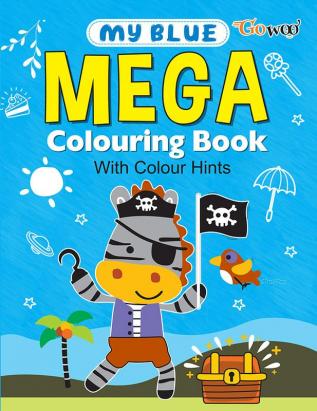 My Blue Mega Colouring Book I colouring book for kids