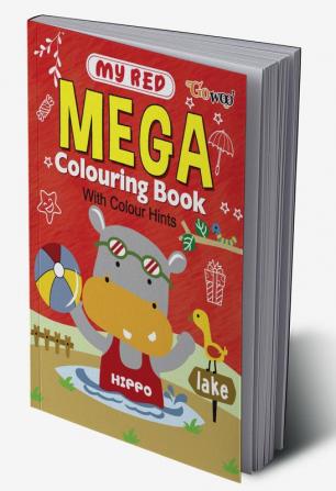 My Red Mega Colouring Book I Crayon Colouring