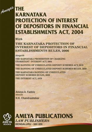 The Karnataka Protection of Interest of Depositors in Financial Establishments Act,2004(2023 Edition)(English)