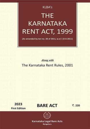 The Karnataka Rent Act1999(English)(2023 Edition)