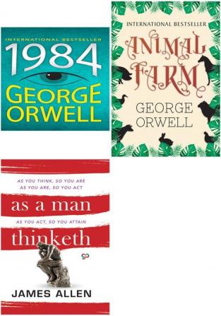 1984 + Animal Farm + As a Man Thinketh (Hardback)