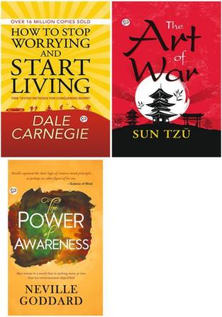 How to Stop Worrying and Start Living + The Art of War + The Power of Awareness (Hardback)