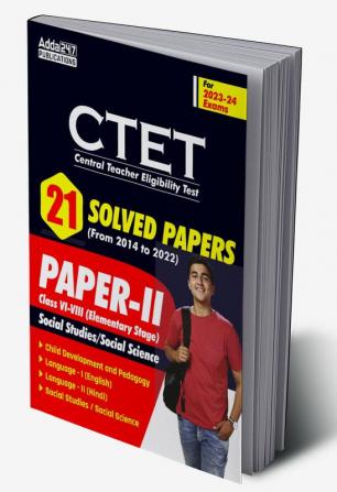 CTET Paper- II  21 Solved Papers (2014-2022) (English Printed Edition) By Adda247