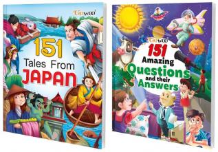 151 Tales from Japan and 151 Amazing Questions and their Answers I Combo of 2 Books I Collection of Moral Stories For kids By Gowoo