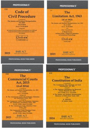 Professional's Civil Acts Combo: Includes Constitution of India, Limitation Act, Commercial Courts Act,Code of Civil Procedure