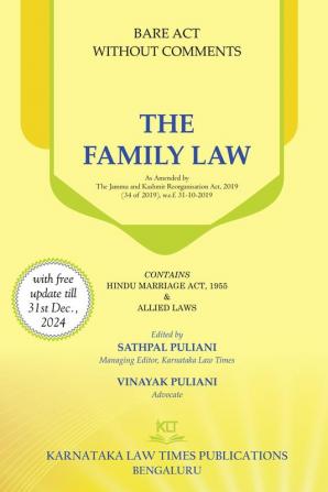 The Family Law - Bare Acts Without Comments