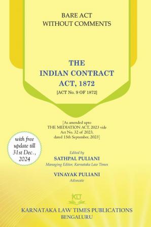 The Indian Contract Act,1872- Bare Acts Without Comments