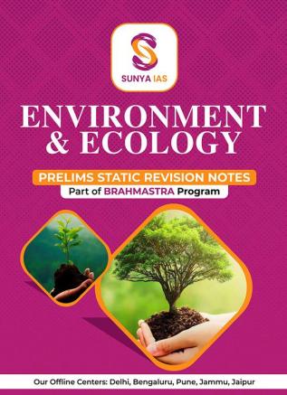 Sunya IAS | Environment & Ecology | Prelims Static Revision Notes | UPSC Prelims