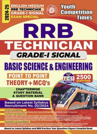 2024-25 RRB Technician Grade-I Signal Basic Science & Engineering Study Material Question Bank