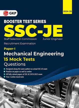 GKP SSC 2024 : Booster Test Series - JE Paper I - Mechanical Engineering - 15 Mock Tests (includes 2019-2023 papers) - Question